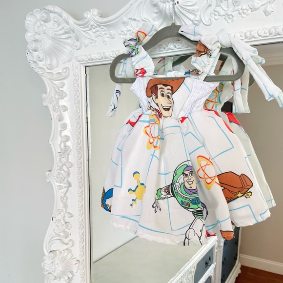 New York Couture One of a Kind Kids Girls You Got A Friend in Me Ruffle Dress - Picture 5 of 8